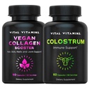 维生素 维根柯拉根助推器 + Colostrum Capsules 补充剂