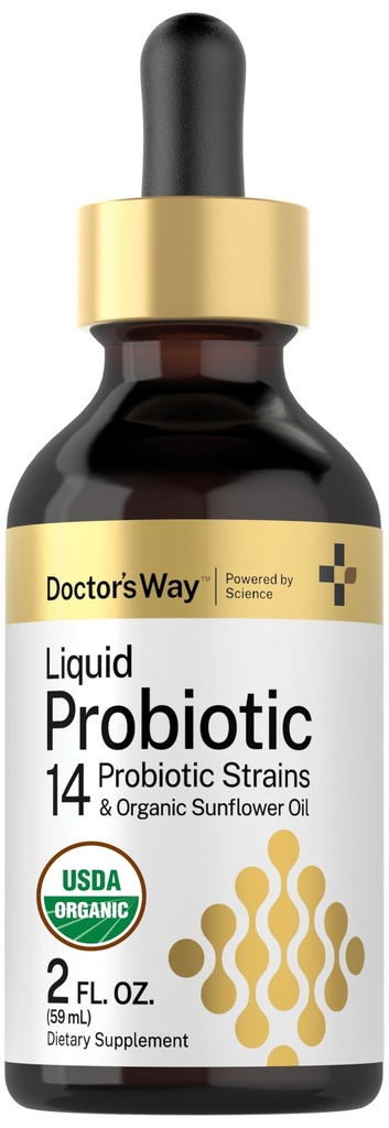 14 配有有机葵花油的 Probiotic Strains – Non-GMO 补充品