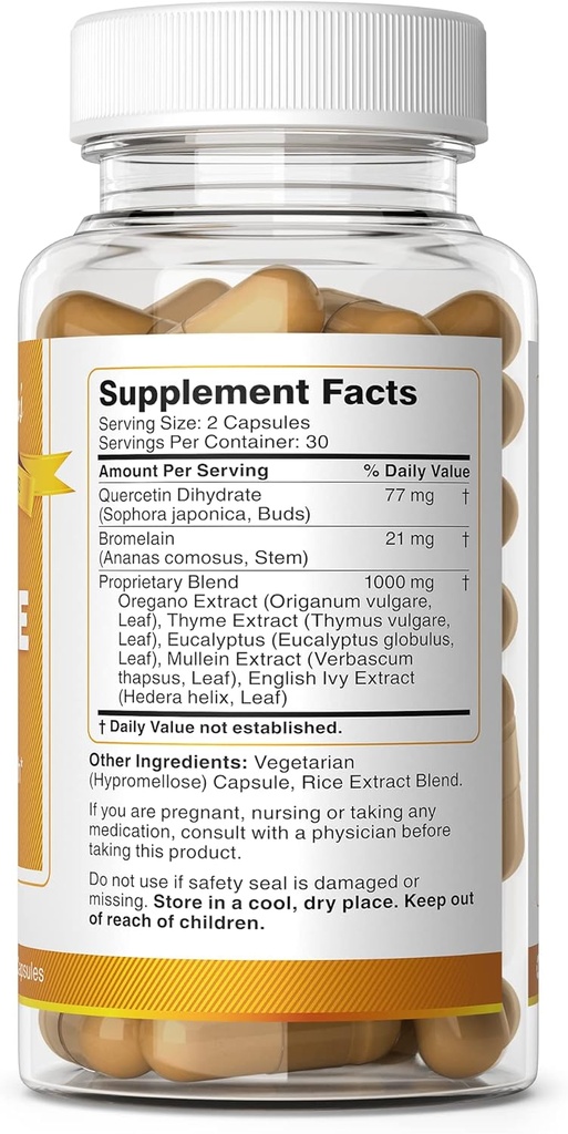 Bernard Jensen's Breathe Now Supplement: professional Sinus & Lungs 健康属性与健康 60 Capsules (英语).