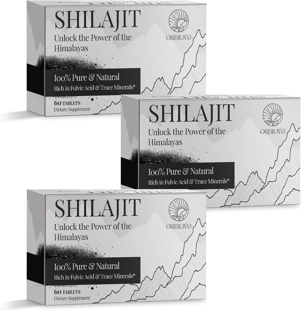 30,000 MG Shilajit牌匾,100%的Shilajit纯品,喜马拉雅有机制品,富尔维酸中男女富翁的Shilajit & 85+ Trace Minerals, Shilajit 能源和免疫系统补编, 180 Counter