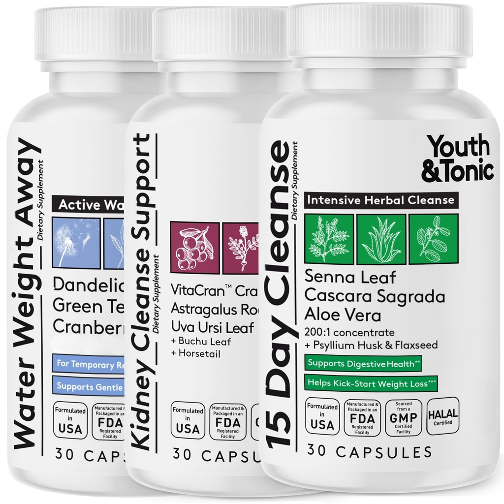 青年与通心粉 完整的多组织排毒支持 — — 15日 Colon Cleanser & Gut Detox, Kedney Cleanse, 水平衡与肝脏健康, 90种男女药剂
