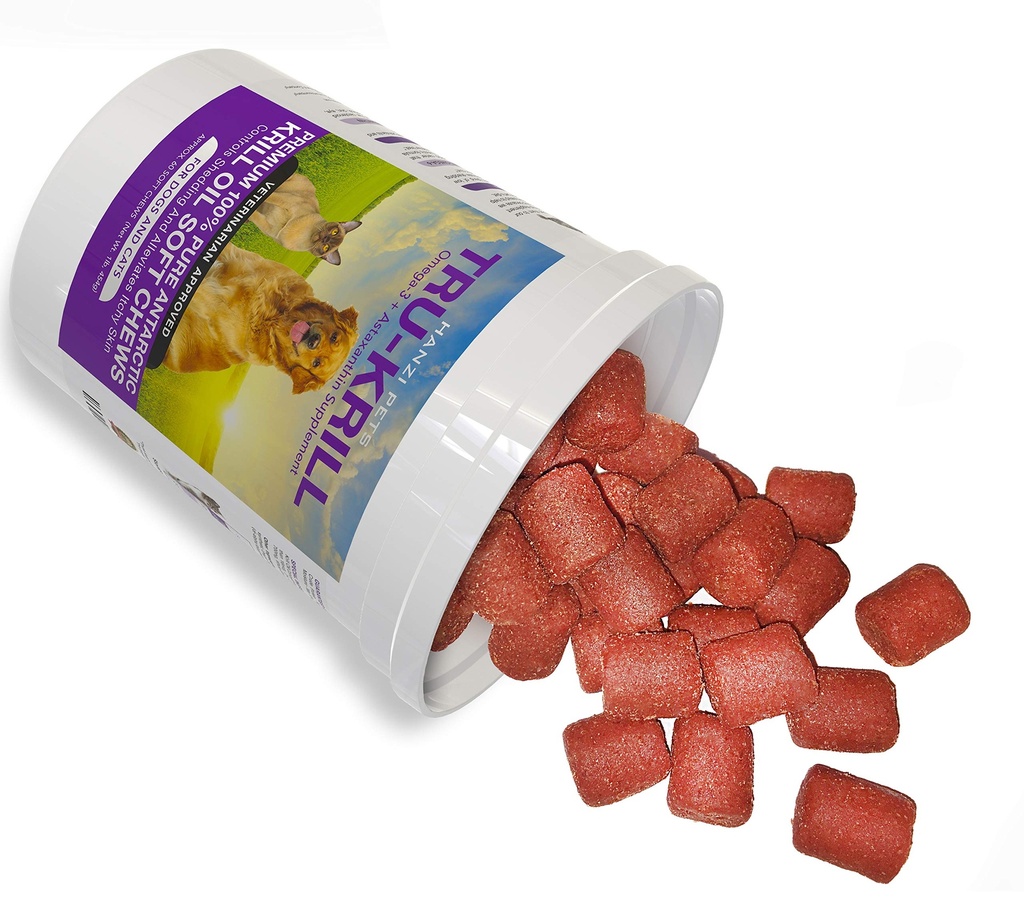 1 Premium Antario Krill Oil Soft Chews for Dogs → rich in Omega 3 → Astaxanthin → 维生素 E → → 皮肤和大衣 → 低 Allergen → 低卡路里 CGMP 认证 → 制造于美国 → 60 Savory Soft Chews
