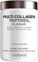 女性和男性的多烯烃 生物素 10000mcg Keratin,蛋白粉 维生素 C B6 D3, Hyaluronic Acid, Niacin - 水解 烯烃 咖啡 Creamer 5 类型 - 不味 - 非GMO - 11.5oz