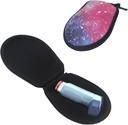 Inhaler 旅行案例,14.5cm 长度 PU 硬背包 完整 Asthma Inhaler 存储案例
