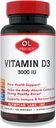 奥运实验室 维生素 D3 3000 Iu 100 Capsules 支持强骨