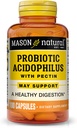 Mason Natural Acidophilus with Pectin Capsules, 消化性援助 - 100 Ea