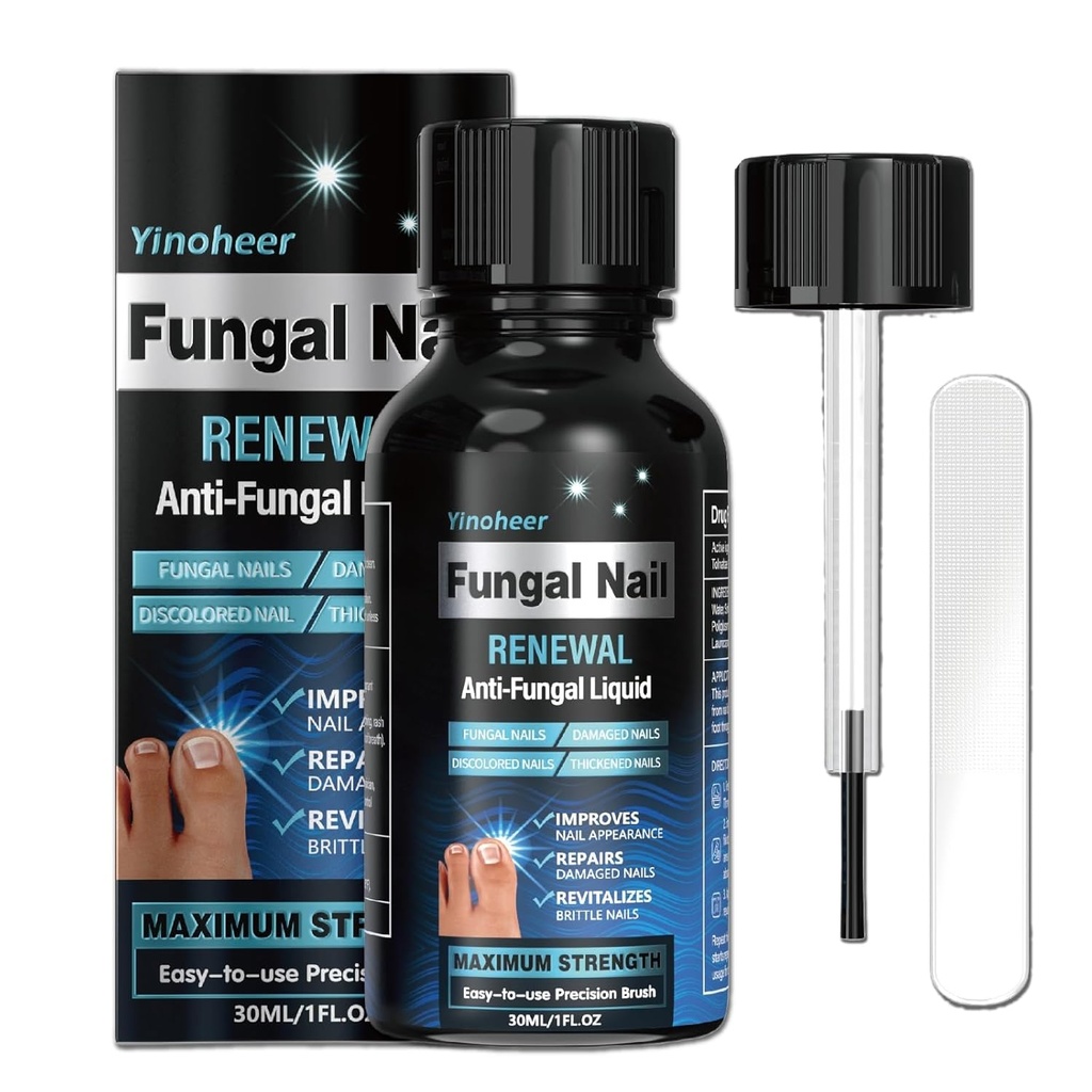 Toenail Fungus治疗、Nail Fungus治疗 Toenail、Nail修复解决方案、Fingnails 更新液体,用于破坏和涂色Nail、Nail Fungus治疗、安全和温和----30ML(1 FLOZ)
