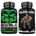 ONL 终极男子睾丸酮助推箱 - GORIL-X & 主要负载补充 - 增强力量,Stamina和能量 - 与霍尼山羊杂草,马卡,Tongkat Ali,Tribulus → 120 Capsules