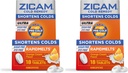 Zicam 超冷补救锌 快速熔炉 橙色 Cream Flavor 顺势疗法 冷短药 短冷期 糖无糖 无丁酸 18 Counter (Pack of 2)