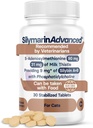 猫的肝脏健康补充剂 - 用S-Adenosylmethionine(Same)和Silybin-30块药片支持猫的肝脏