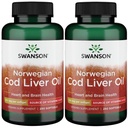 Swanson Cod Liver Oil 1250 Iu A/135 Iu D 250 Sgels(2包)