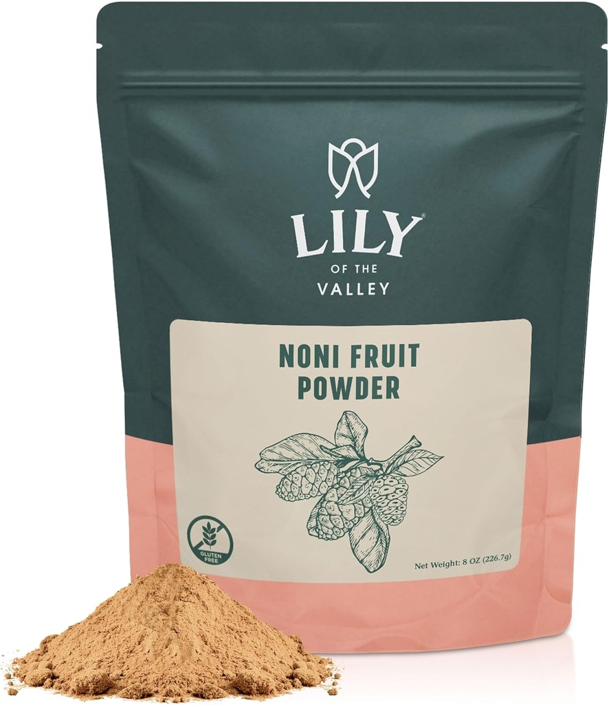 谷野果粉的Lily - Morinda Citrifolia - 超级食品 印度Mulberry - Great for Slippies and Recipes - Vegan & Gluten - Free - 可回收的邮袋(8oz,226g) - Packet May Vary