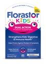 Florastor Kids Dual Action Probiotic Supplement,"加强Kids的消化和免疫健康",20易混合粉条,包装 May Vary