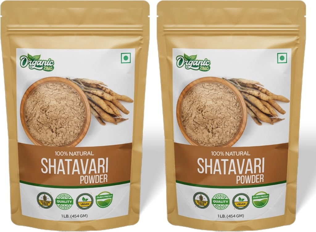 赋予你的幸福力量:Shatavari粉纯和天然Ayurvedic草药补充品,致力于培养妇女健康——16 oz(第2包)