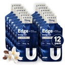 UCAN Edge Energy Gel Shots, Vanilla Latte + Cafeine (12, 2 Ounce Packets) 用于跑步,训练,锻炼,健身,自行车,Crossfit QQ 无糖, Vegan, & Keto 友好能源