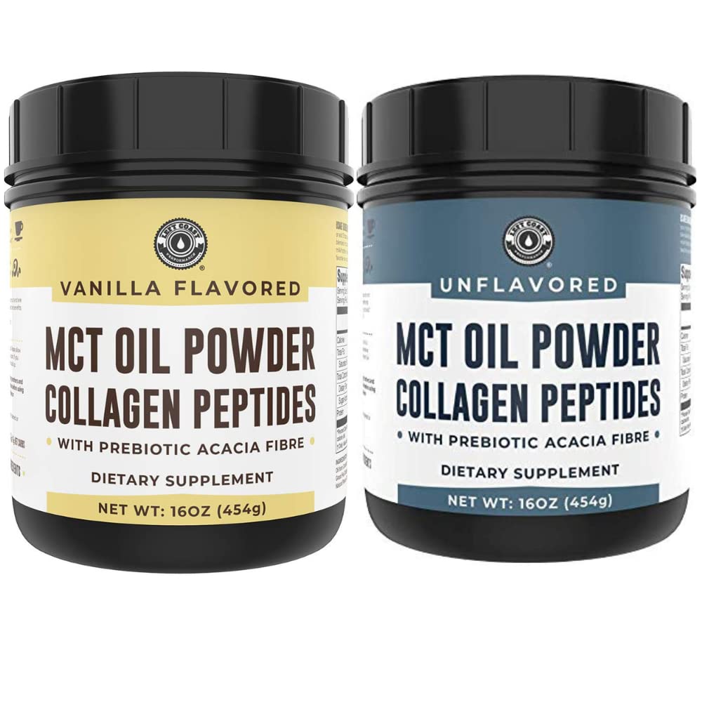 左岸性能 Keto Vanilla MCT 柯拉根粉末和Keto Unflavored MCT 柯拉根粉末