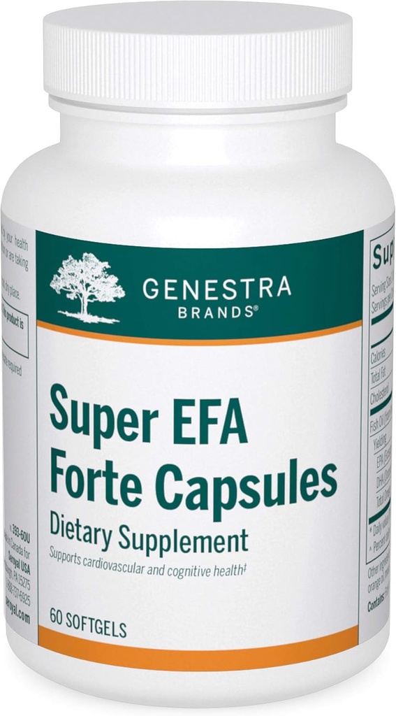 Genestra Brands Super Emplocation Forte Capsules 支持认知、心血管和联合保健的鱼油配方 60软胶