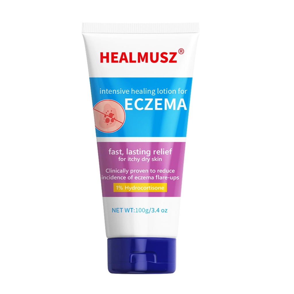 HEALMUSZ Eczema Relief Creamy Body Oil 为Eczema-Prone Skin提供即时救济-3.4 oz. Tube NDC:84010-008-01