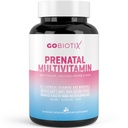 GOBIOTIX 妇女产前维生素 -- -- 含铁、钙、维生素D2、C、锌和叶酸的多种维生素 -- -- 孕前和产后基本药物 -- -- 非GMO -- -- 90卡普尔
