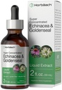 Horbäach Echinacea Goldenseal Tinctures Drops \ 2 fl oz = 酒精自由提取 = 蔬菜,非GMO, Gluten 免费补充
