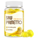 Saw Palmetto for Women - DHT Blocker 头发生长补充剂 - 500mg Potent Saw Palmetto Gummys for Hair, Skin, Nails, Urinary Wellness - Mango-Pineapple Flavor - 60 Gummys