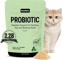 猫和猫的抗生素 - 猫的抗生素粉用于预防发球,消化支持,免疫健康,预生素,以及腹泻救济 - 适合室内猫和猫的抗生素 - 60 Scoops