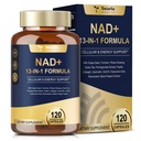 Totaria NAD 配有尼科蒂纳米德·里沃赛德 reveratrol、Quercetin、贝塔内布尔斯 NAD+的女性男性补充剂 抗衰老、能源、免疫、焦点、120卡普勒
