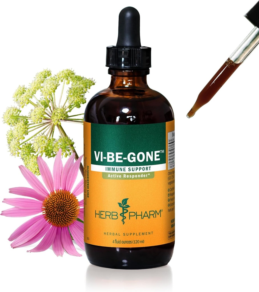 Herb Pharm Virfattle 液态草药配液液态草药,用于活性免疫系统支持 - 4 Ounce