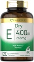 卡莱尔干维生素E → 400 IU(268mg) → 120 Capsules → 高概率公式 → 非GMO 和 Gluten Free