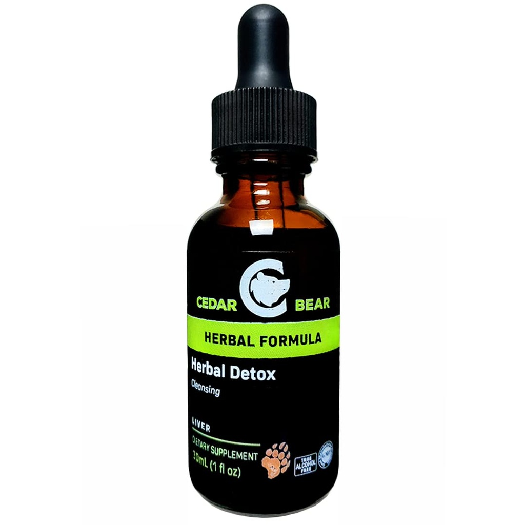 Cedar Bear - 一种液体草药补充剂草药解毒剂 这是一个深解毒清理 帮助清除器官 和环境毒素组织 1 Fl Oz