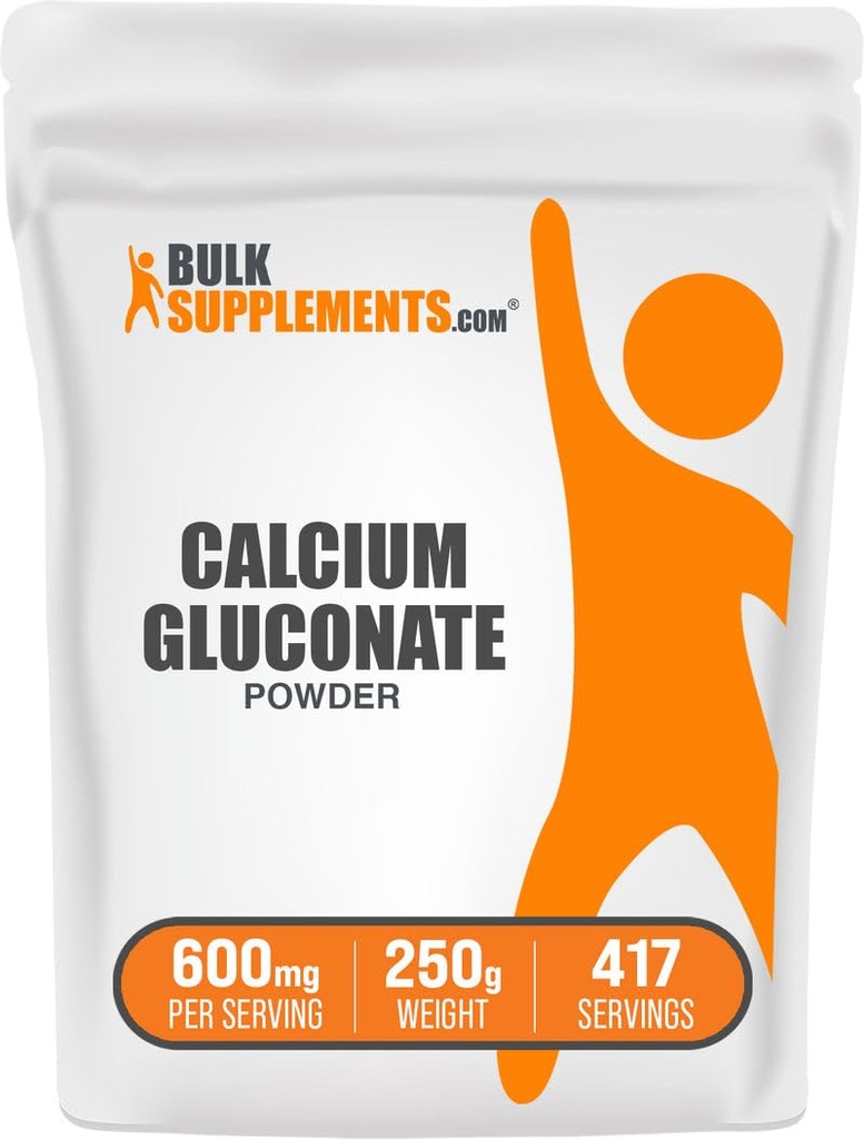 Bulk Assupports.com Gluconate Powder - Calcium Assupport, Easy Absorbed - Unfavored & Gluten Free, 600mg / service, 250g (8.8 oz) (第1页)
