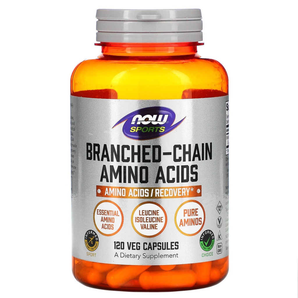 Now 食品处-Cain 氨基(BCAA) 800mg,120 Capsules