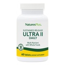 NaturesPlus Ultra II 日报 - 60张牌匾 - 多维他命与全美食品促进整体福祉 - 支持能源与免疫健康 - 持续释放 - 60种服务