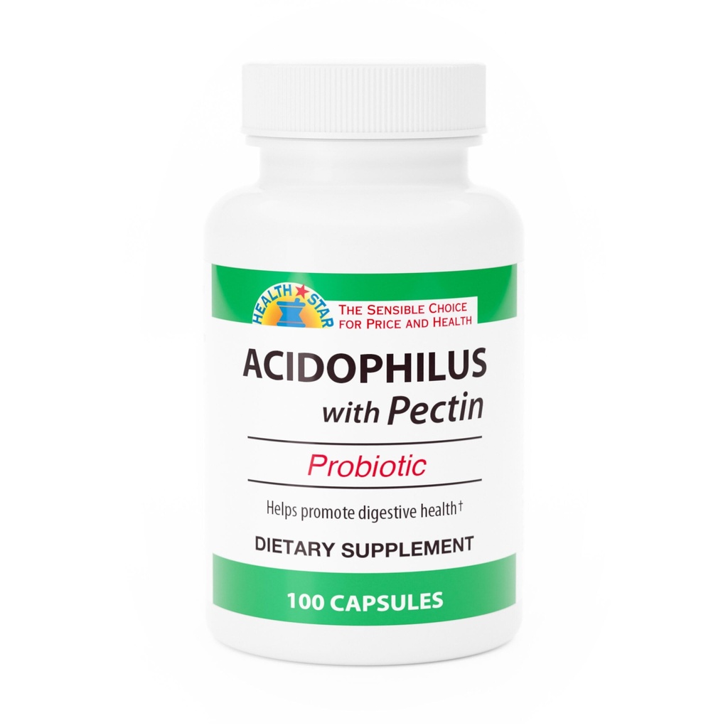 带白素蛋白的GeriCare Acidophilus, 优化肠胃花, 消化性古特功能, 靴子免疫防御, 和强化骨骼, 100 Counters (Pack of 1)
