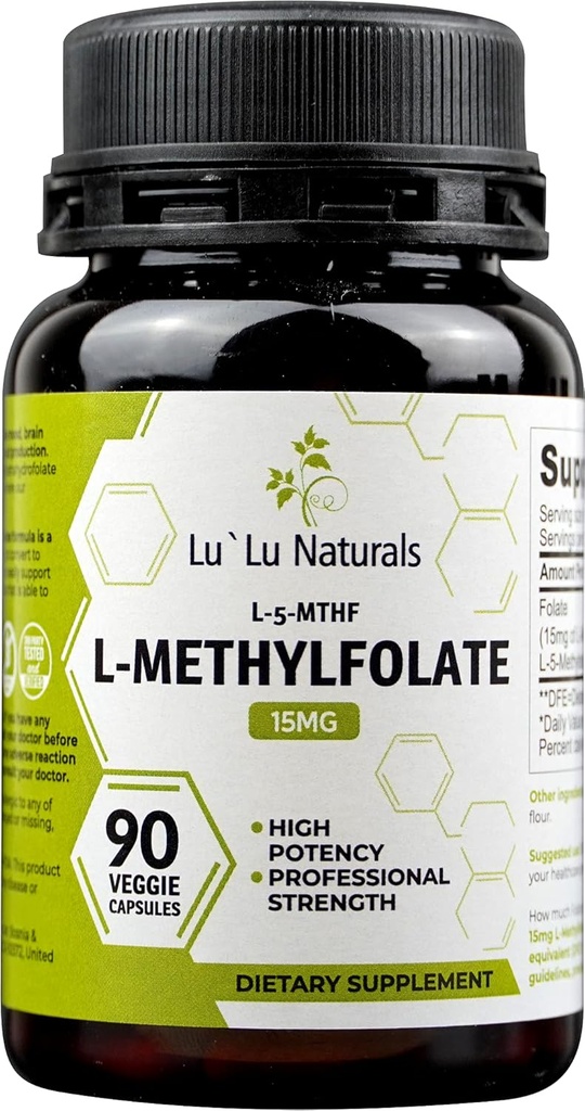 Lu'Lu Naturals L-Methylfolate 15mg 优化和激活的叶酸。