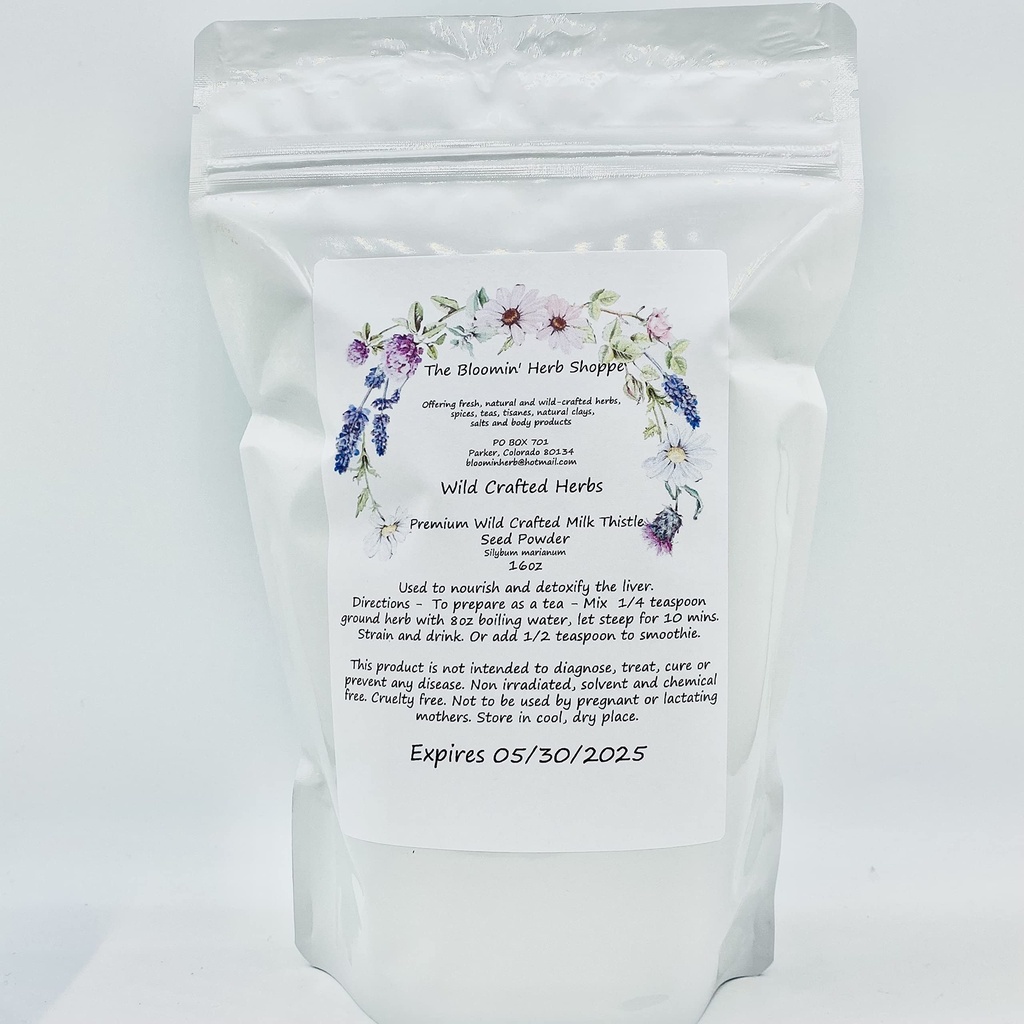 Liphontcta 野手牛奶 硝酸奶 种子粉 16oz 英镑 Raw Silybum Marianum 布鲁明草药店 纯芳香性能 肝包