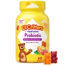 Lil Critters Probiots Daily Gummy 儿童、消化健康支助、葡萄、樱桃和橙花,60古米
