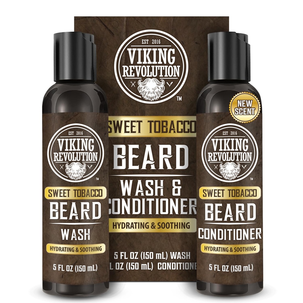 (原始内容存档于2017-03-03) (中文(中国大陆) ). Viking Revolution Beard Washer and Beard contitioner for Men with Argan Oil and Jojoba Oil - Beard 软化器和强化器熊护理器熊·沙姆波和熊油(5oz, 甜烟草)