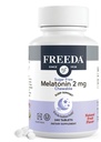 FREEDA Melatonin 2mg 无糖菜 – 成人与儿童自然睡眠援助 – Vegan, Kosher, Gluten- Free, Non-GMO, Easy Bedtime Supports – 240平板