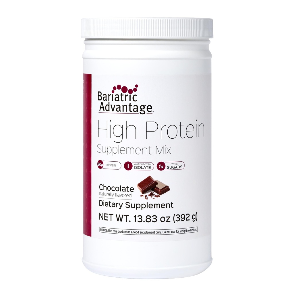 Bariatric Advantage HighProtein Supplement Mix, 20 Grams Whey蛋白质隔绝低糖,每服100卡罗里-巧克力,14枚