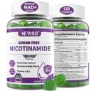 Flush Free Niacin) 维生素B3 Niacinamide 细胞能量代谢与修复,生命力,健康衰老, Cranberry Flavor, Easy to Chew, 120 Cts