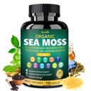 Bualle 爱尔兰海 Moss Capsules – 有机海 Moss,黑种子石油 Ashwagandha 补充品 Bladderwrack, Ginger & Burdock Root – 支持每日健康,皮肤与能源 150 Capsules (1包)