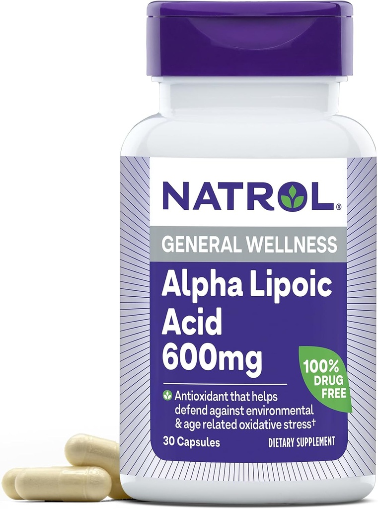 Natrol Alpha Lipoic 酸600毫克,30厘米