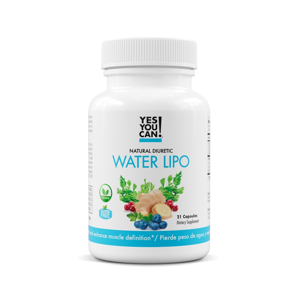 对,你可以! 天然水 Lipo 药丸 - 含电解质和维生素的二尿清洁剂 - 有助于保持水 - 无粘液,每瓶21枚