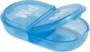 Ezy Dose 旅行 口袋药盒和药品、维生素容器、日报、AMPM 规划和储存、Snap Competments、Pack of 6、Colros May Vary