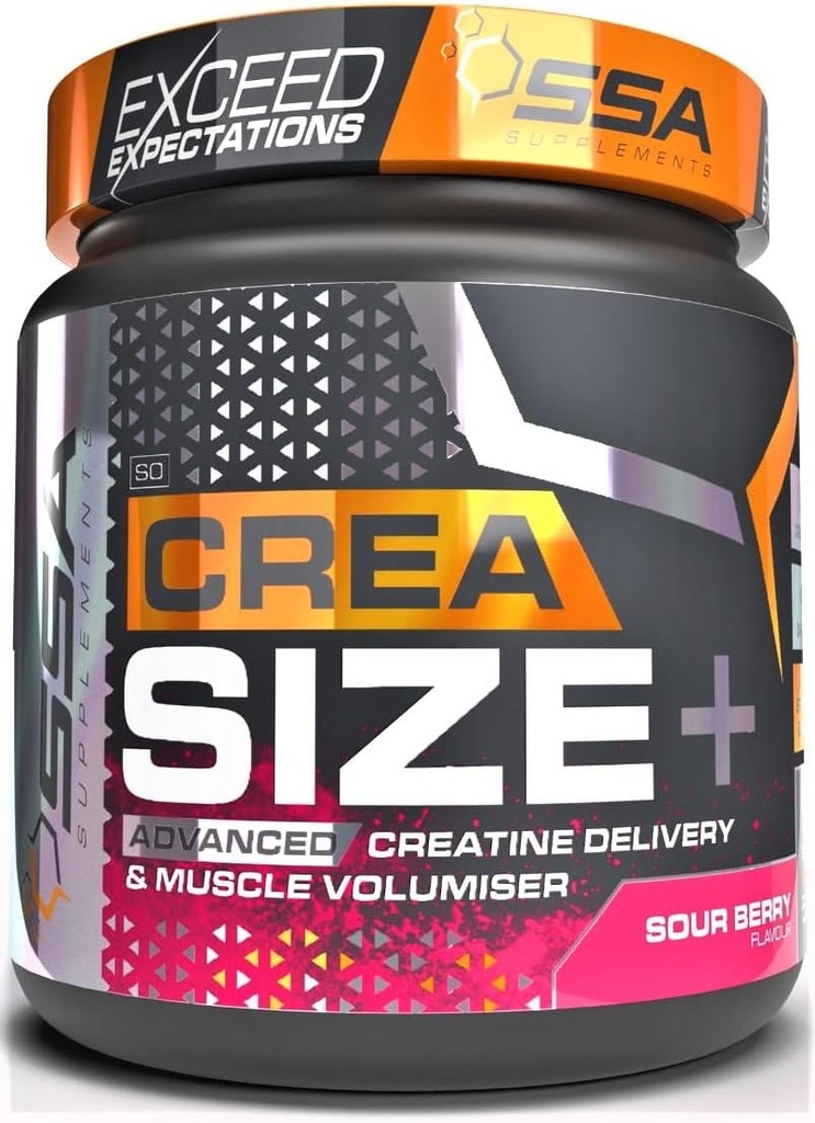 SSA Creatine Monohydrate Powder 配以 D-Ribose 用于肌肉增益和挥发,快速肌肉复苏 QQ纯微量化 Creatine QQ 时间释放 QQ 1.2lb(梅隆糖)