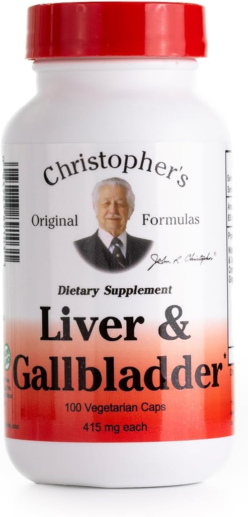 412494-克里斯托弗的肝脏和盖尔·布拉德(Gall Bladder) - 425 mg - 100 蔬菜笼盖