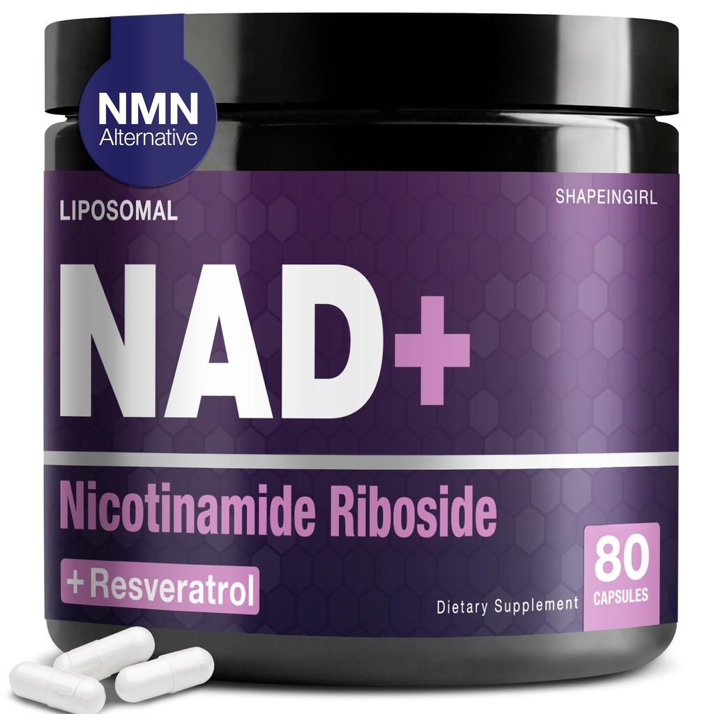 NAD补编 -- -- Nicotinamide Riboside Resveratrol 900mg, Liposomal NAD 男女补编,NAD+纯有机