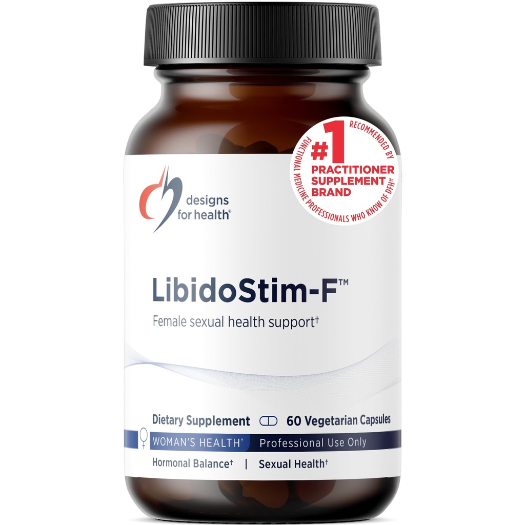 健康LibidoStim-F的设计 -- -- 带有Tribulus、DHEA + Ginkgo Biloba -- -- 非GMO + 索伊免费女性健康支助补编(60 Capsules)