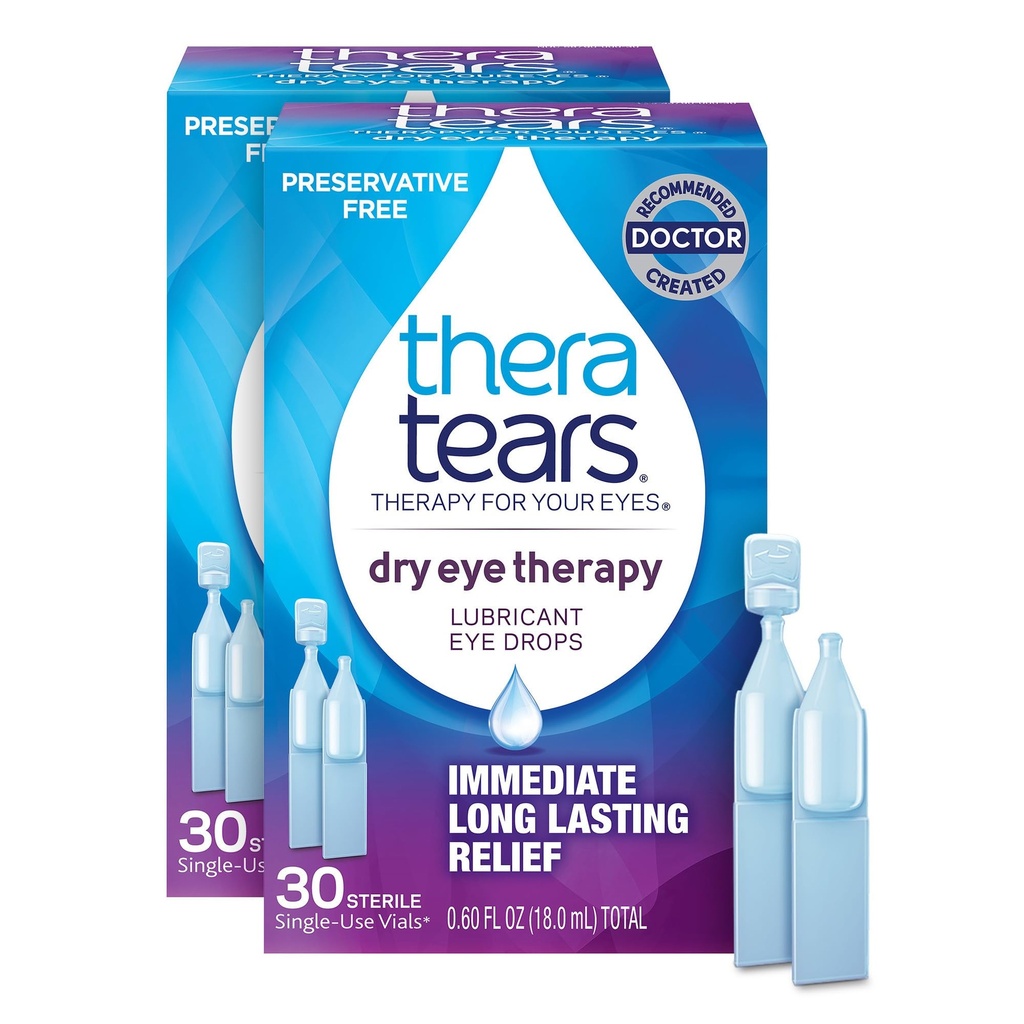 湿眼干眼治疗眼滴 干眼 免防腐 30 Vials, 2 Pack